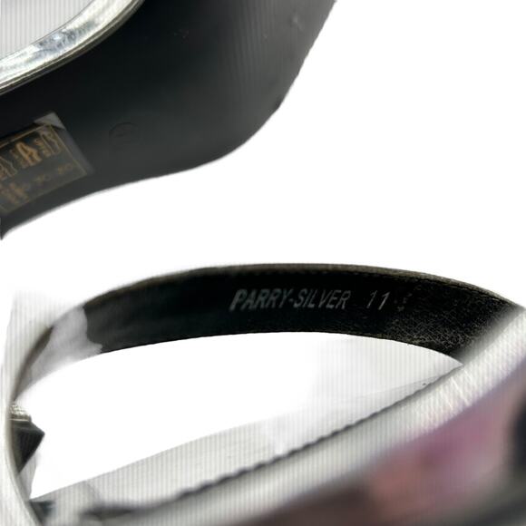 Azalea Wang Women's Parry Metallic Ankle Strap Block‎ Heel Sandals Size 11 - Picture 12 of 12